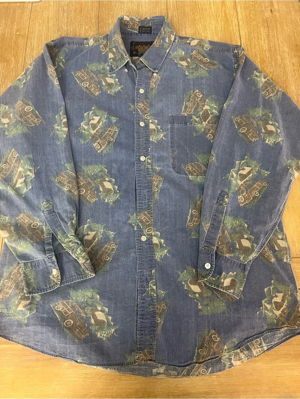 Vintage Ralph Lauren Chaps Denim Shirt – Truck Print